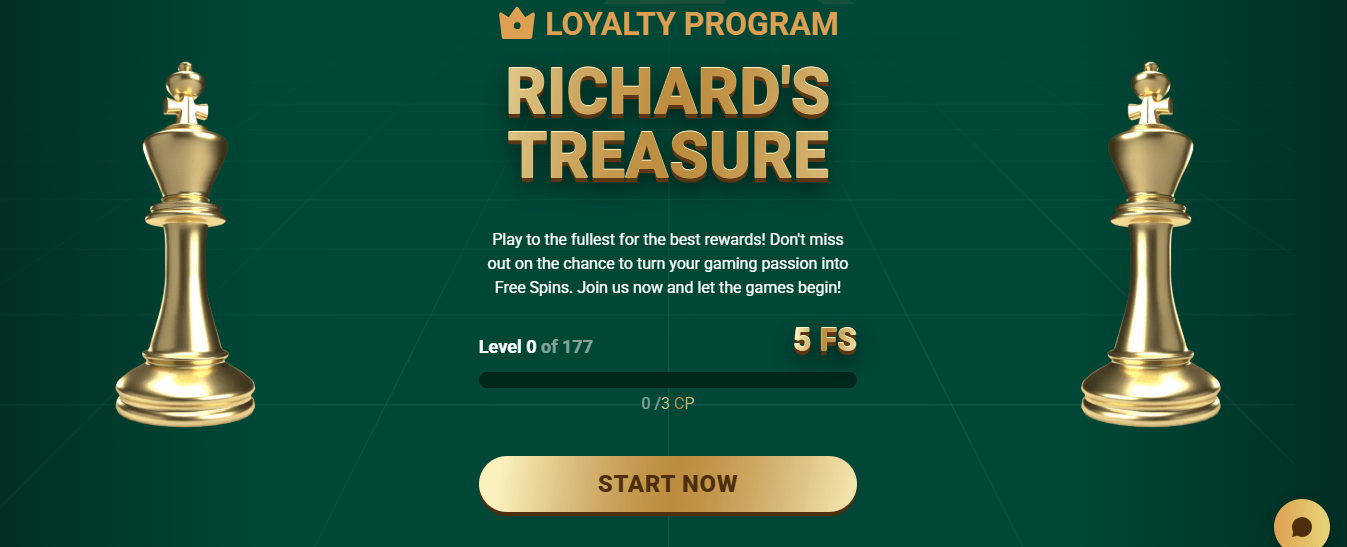 Richard Casino no deposit bonus