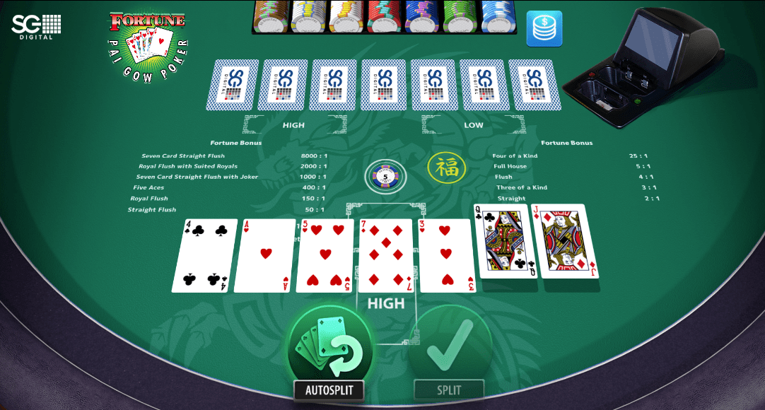 SG’s Fortune Pai Gow Poker