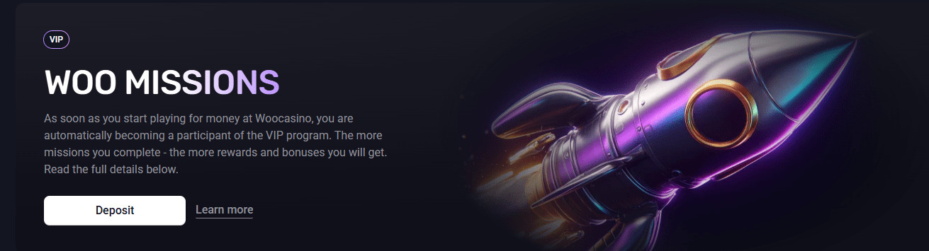 Woo Casino VIP Missions