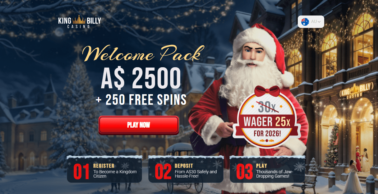 King Billy Christmas welcome package promo