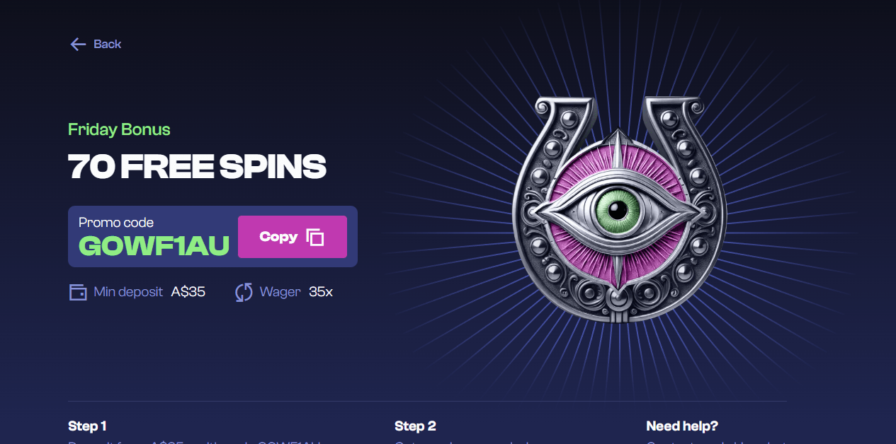 God of Wins Casino Friday Free Spins Bonus