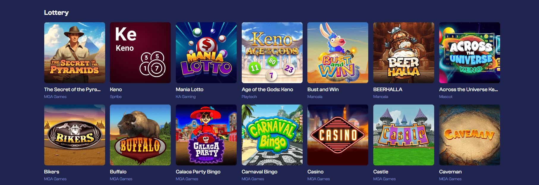 God of Wins Casino lottery