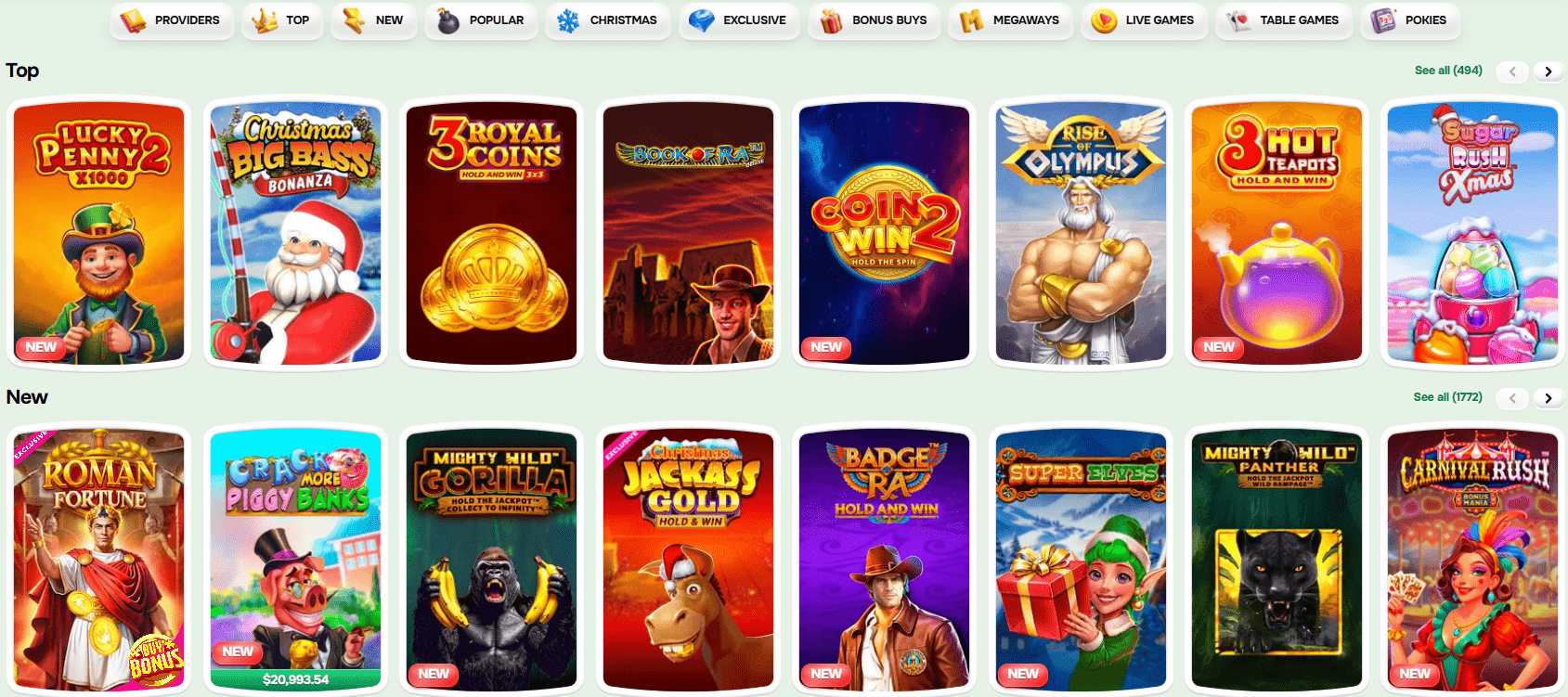 Casinolo casino games