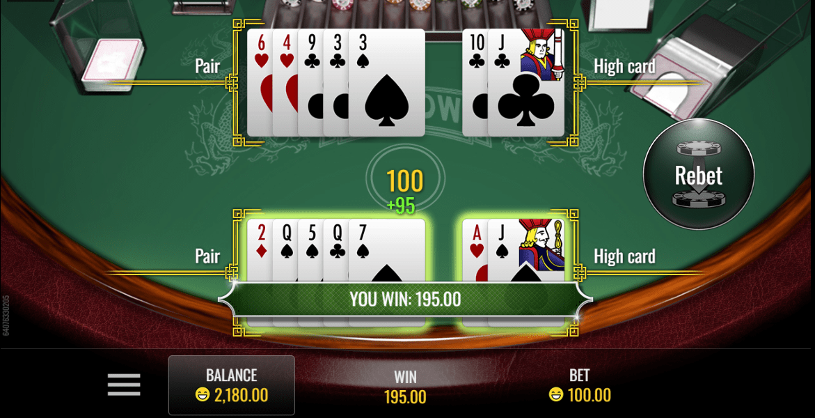 Pai Gow Poker by Rival Gaming’s my test