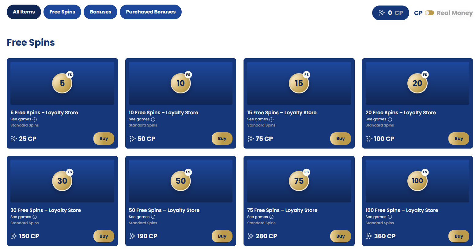 Lukki Casino loyalty store