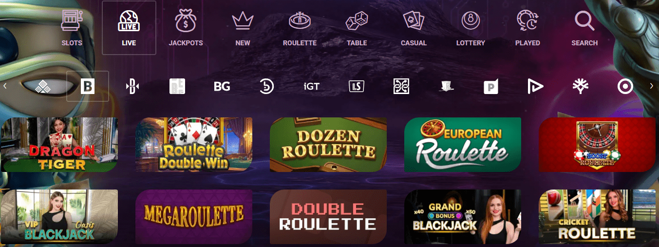 Ricky Casino Online Live Dealers