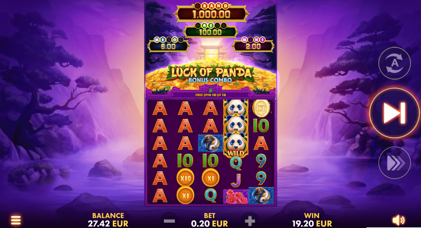 Luck of Panda Bonus Combo online pokie