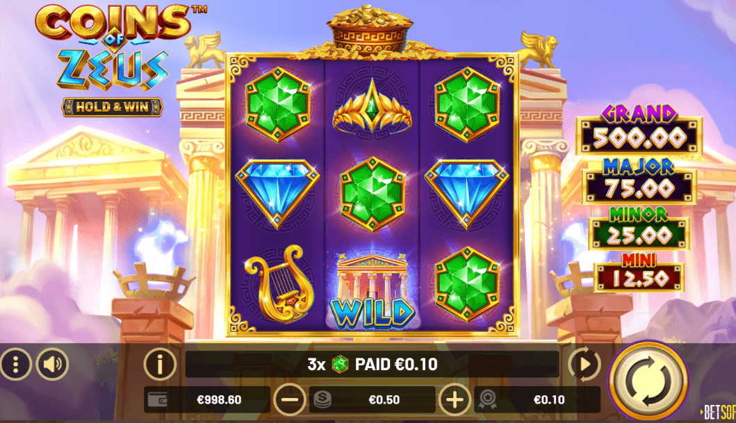 Coins of Zeus: Hold and Win pokie