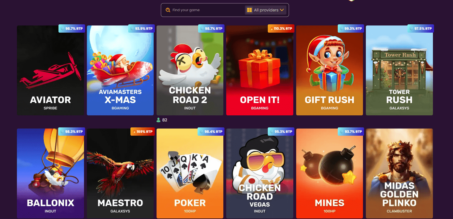 Bizzo Casino Crash Games