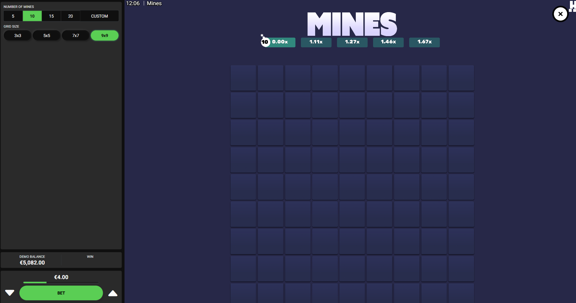 Mines by Hacksaw Gaming