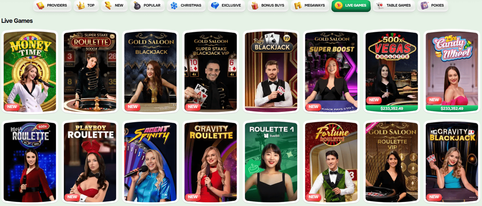 Casinolo live dealer games