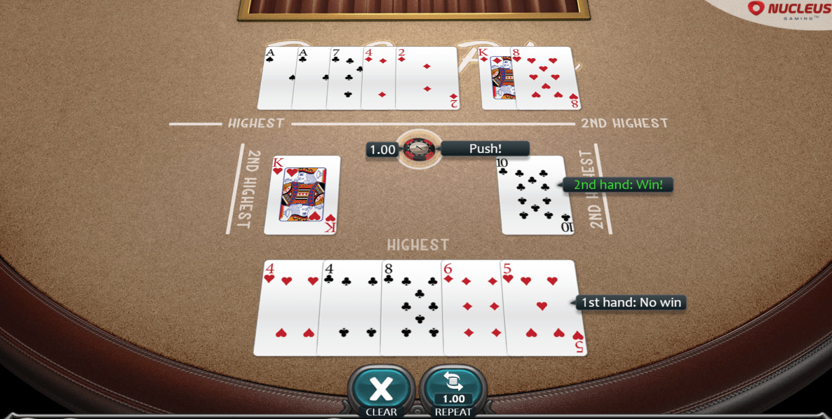 Pai Gow Poker scenario 2.2