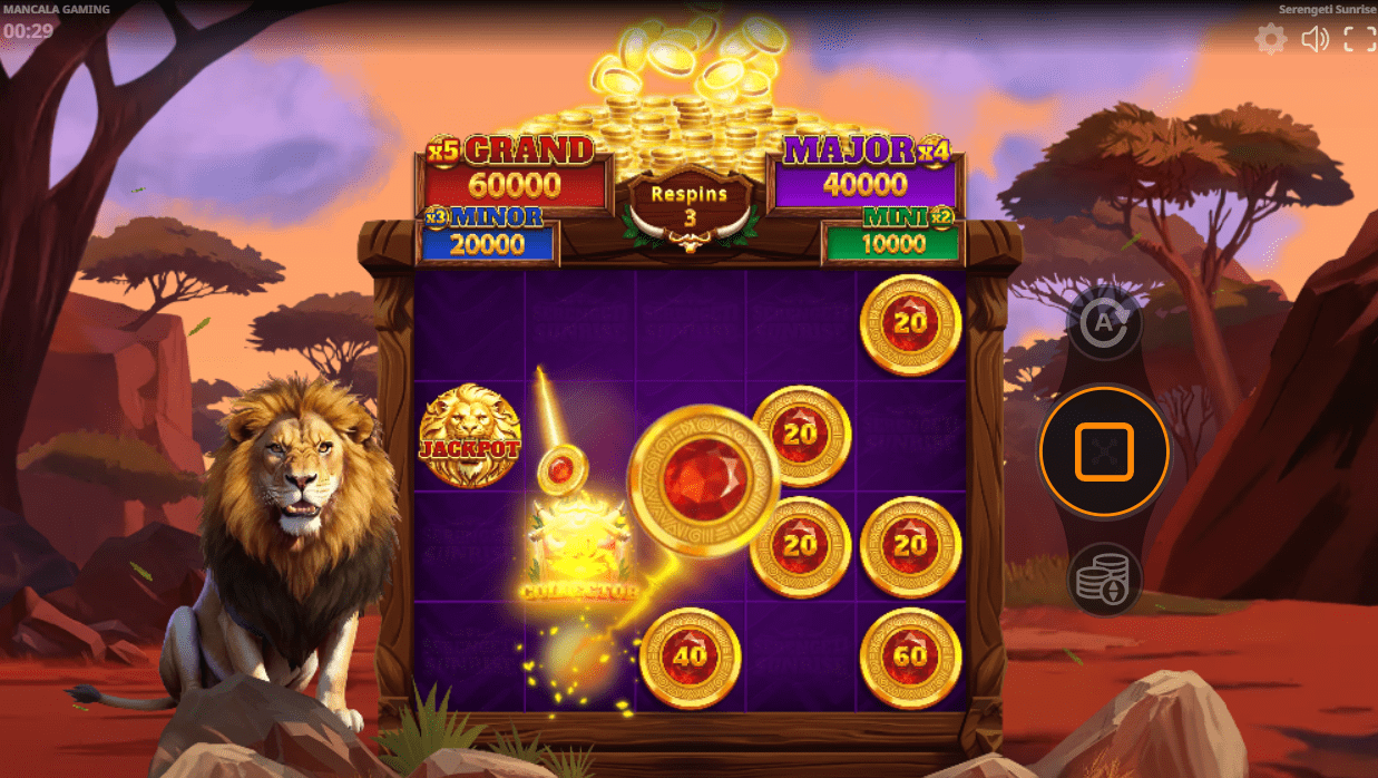 Serengeti Sunrise: Hold & Win online pokie