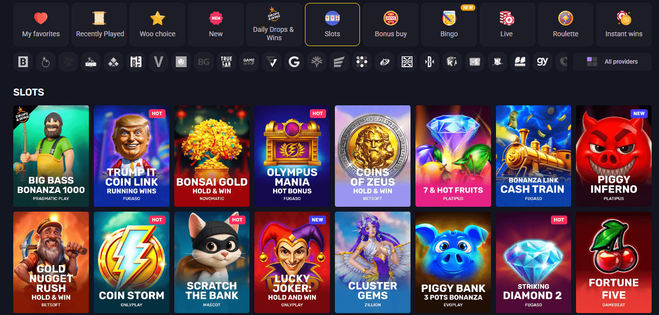 Woo Casino Online Pokies