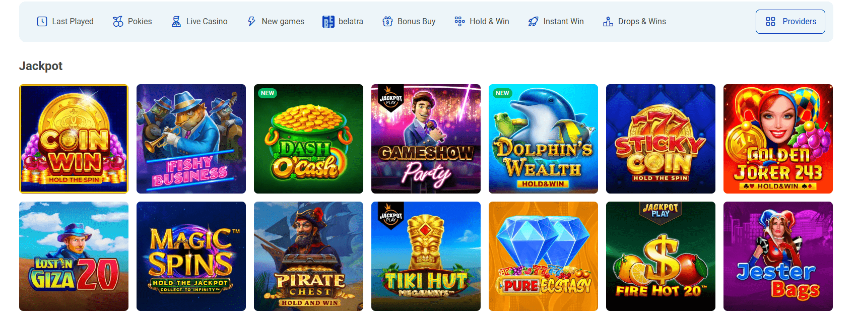 Rocket Spin Casino jackpots