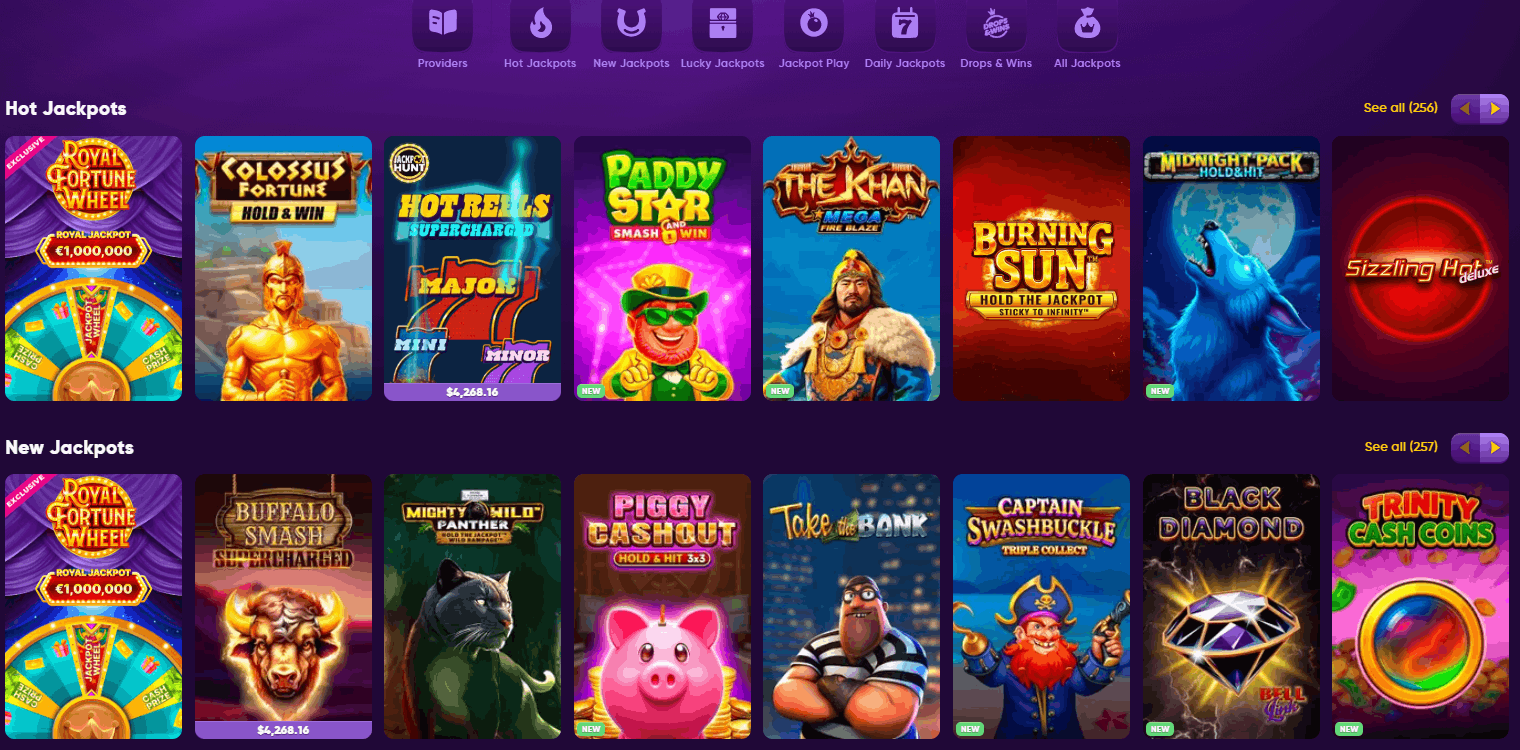 KingMaker Casino Jackpot Games