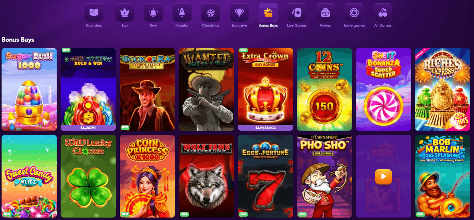 KingMaker Casino Bonus Buy Games