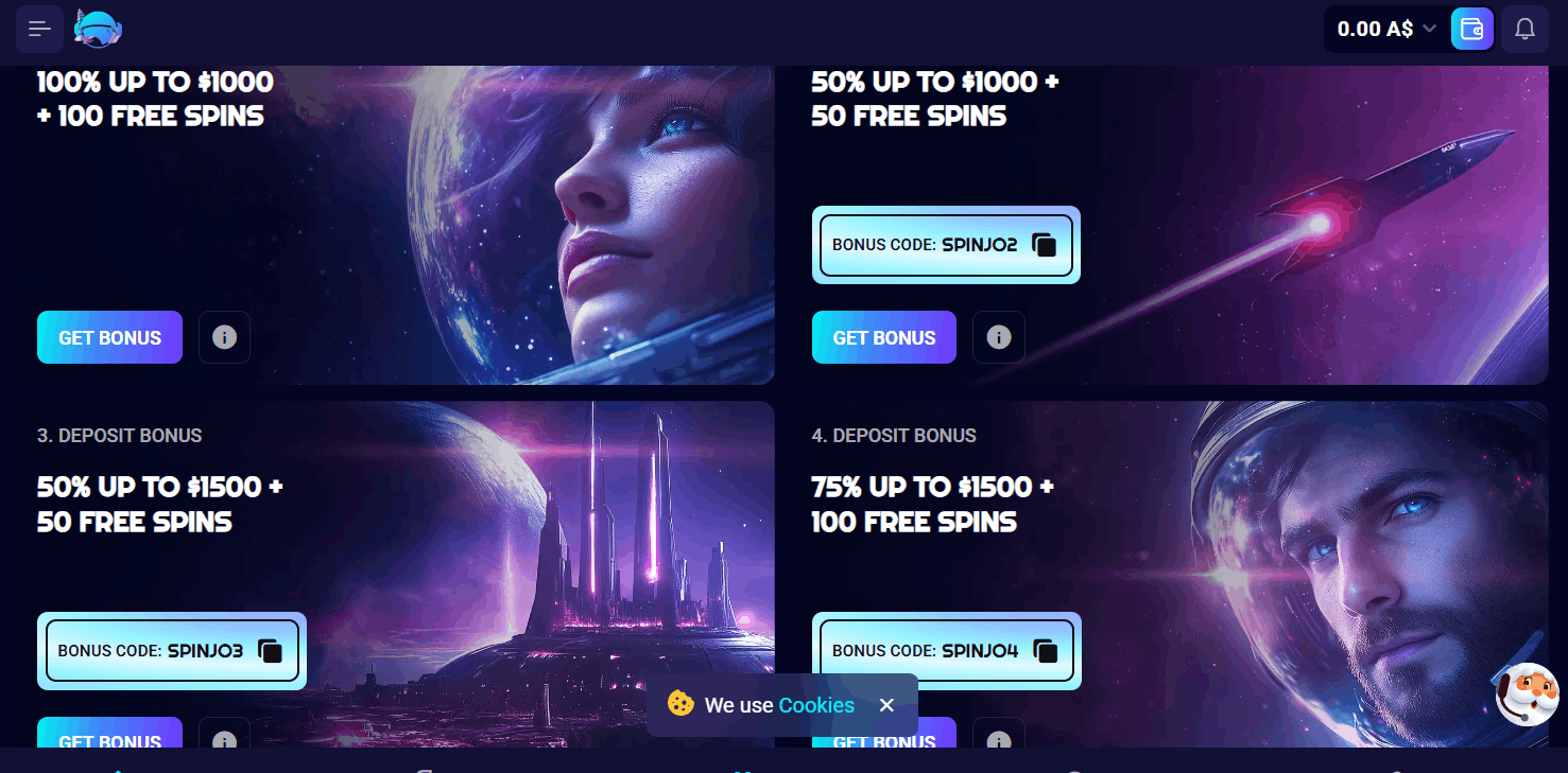 Spinjo Casino Bonuses