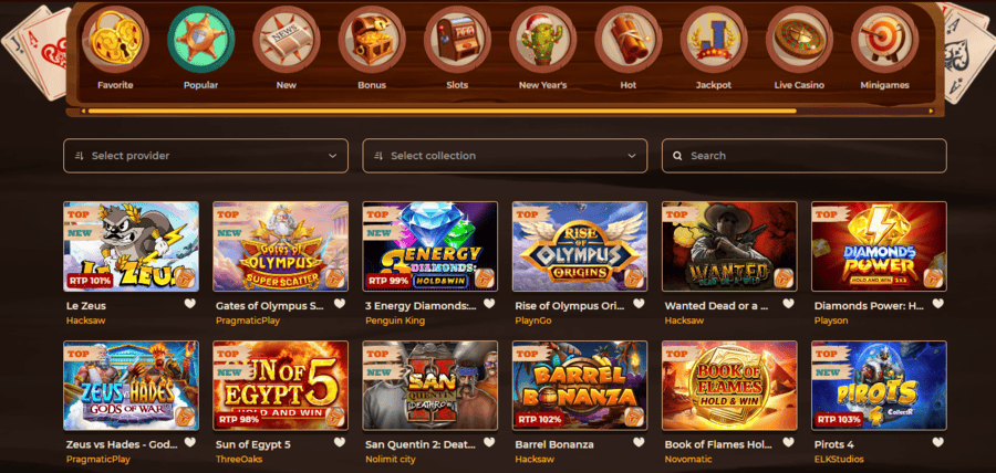 Smokace Casino Games