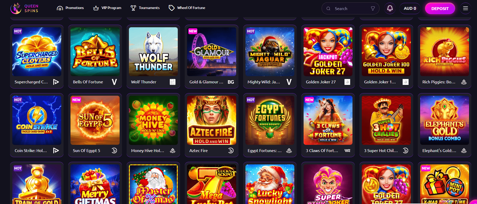 Queenspins Casino Pokies
