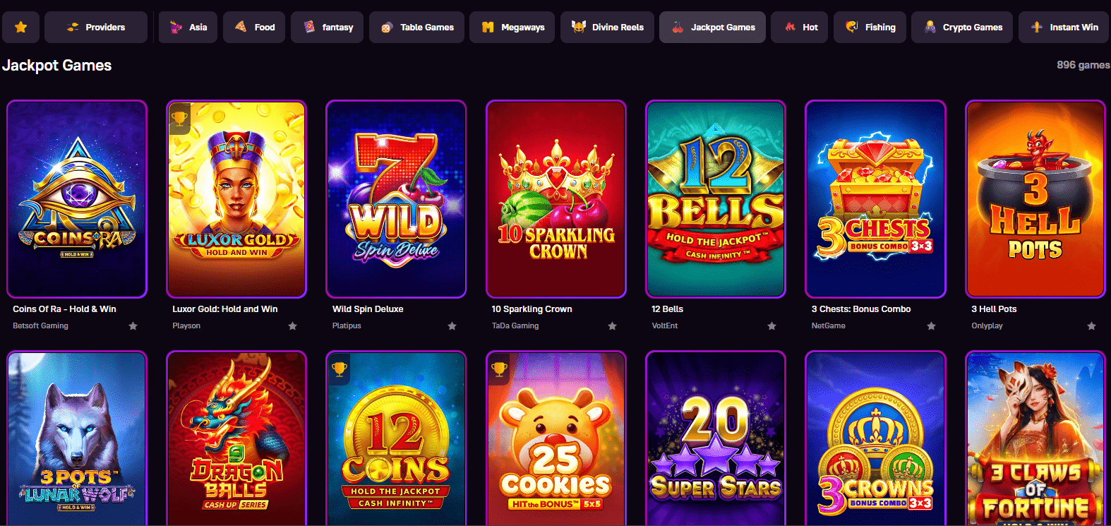 Zoome Casino Jackpot Games