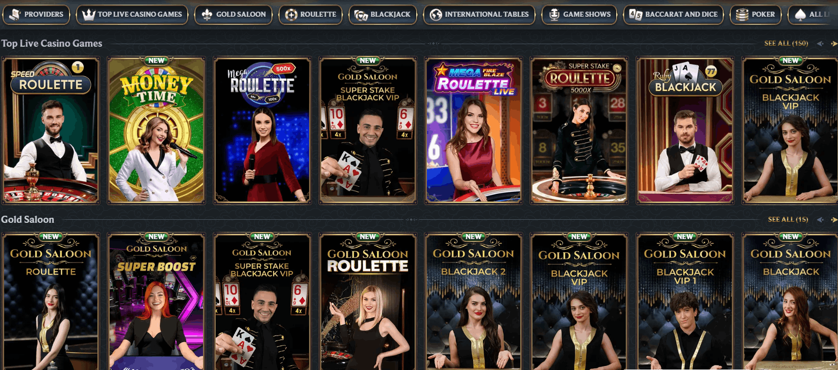 AstroMania Casino Live Dealers