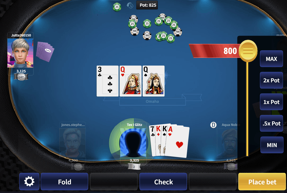 Omaha Poker betting rounds