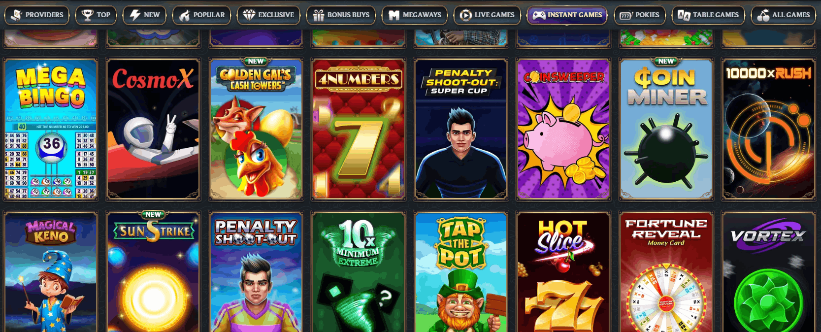 AstroMania Casino Instant Games