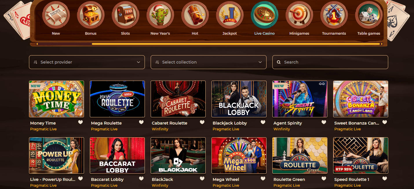 Smokace Casino Live Dealer Games