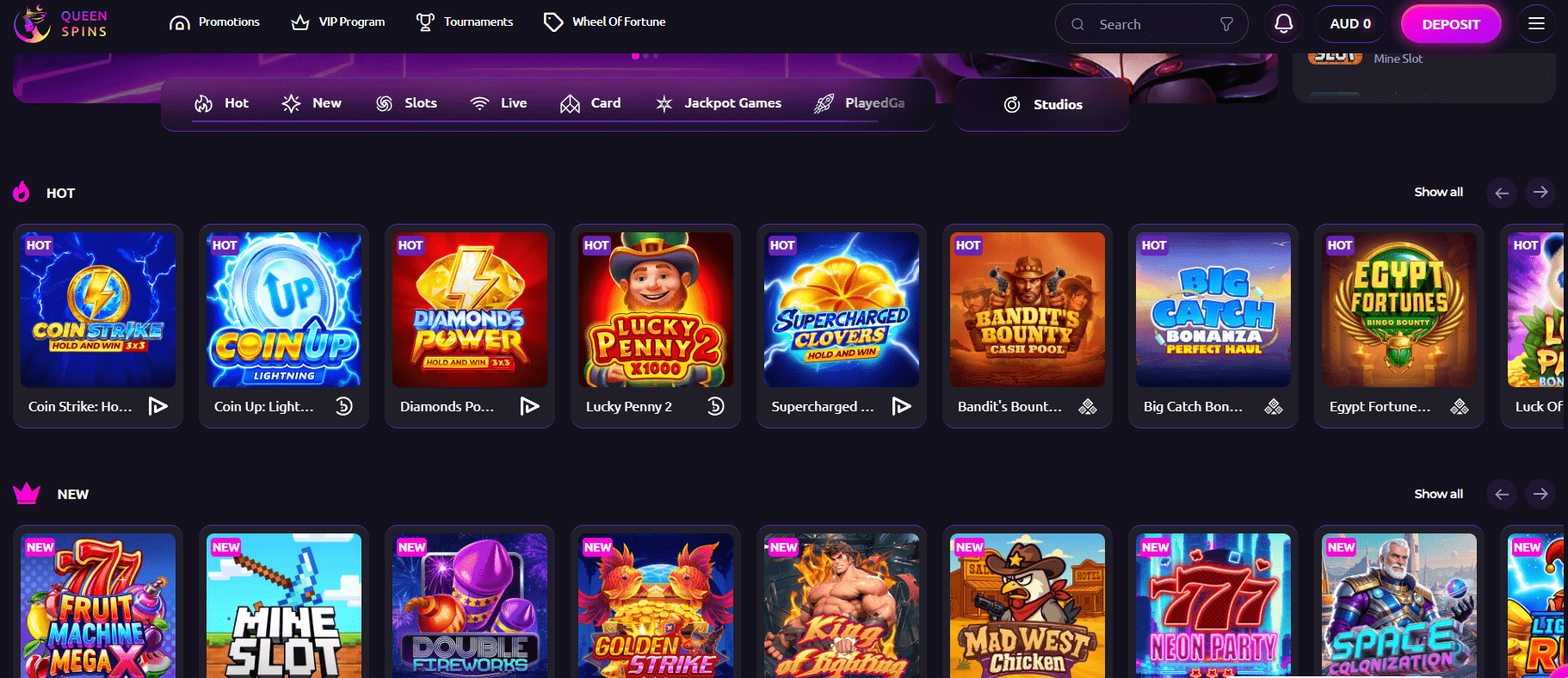 Queenspins Casino Games