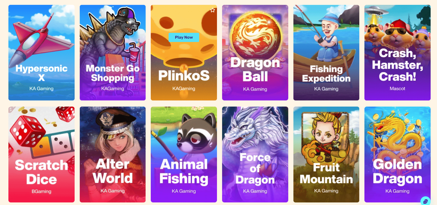 Let's Lucky Casino Plinko games