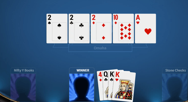 Omaha Poker community cards