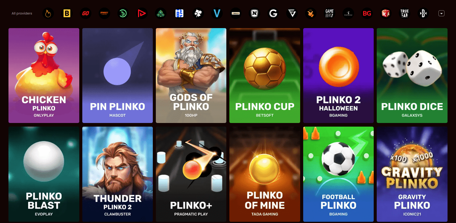 DragonSlots Plinko Games