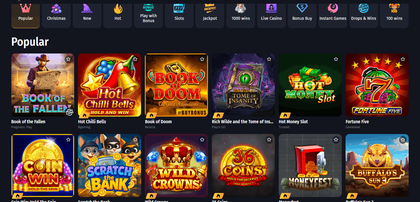 WinShark Casino Online Pokies