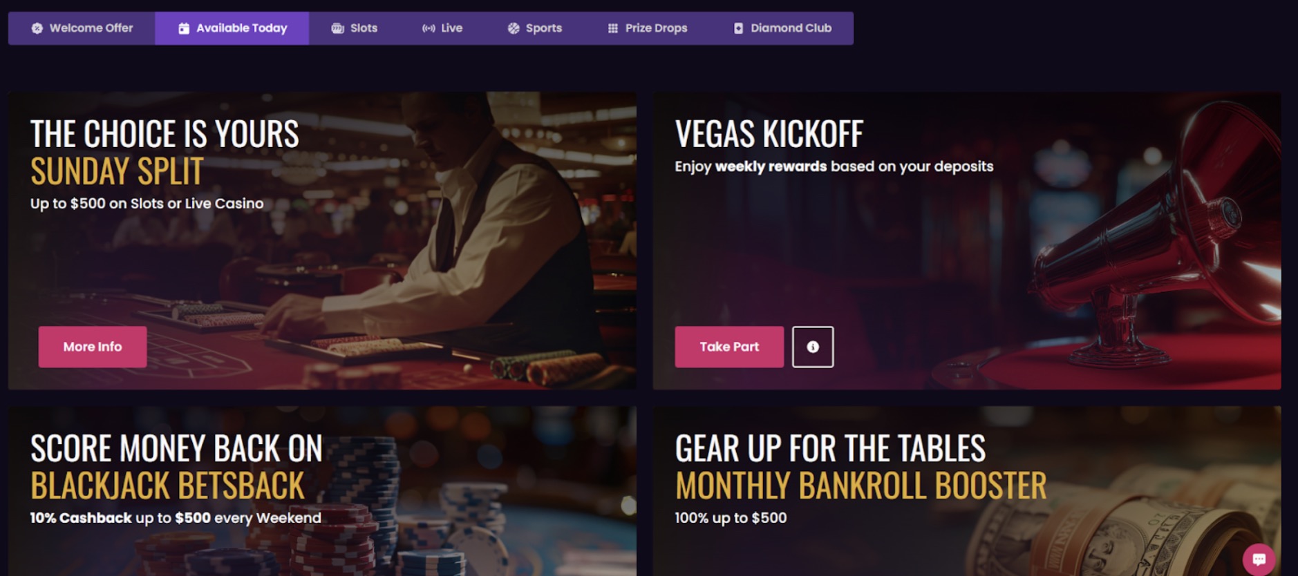 Vegas Now Casino promos