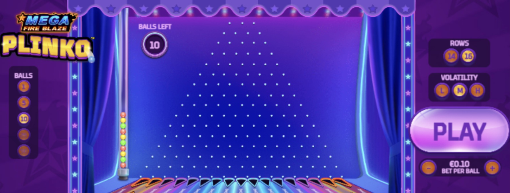 Mega Fire Blaze Plinko by Playtech