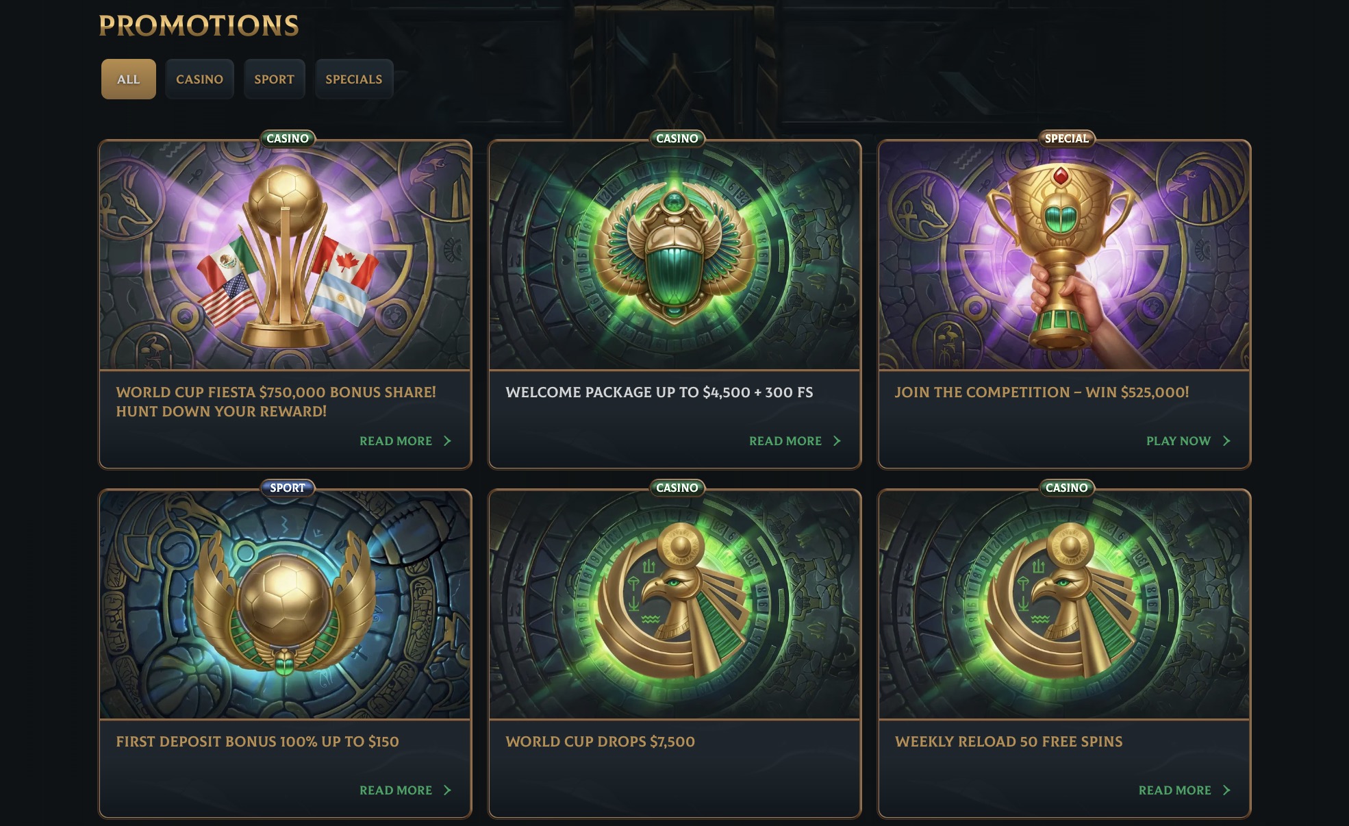 Talismania Casino bonuses