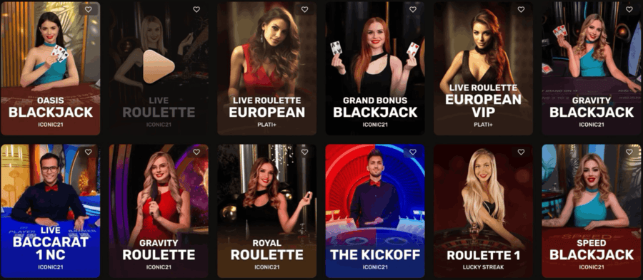 CrownGold Casino live dealers