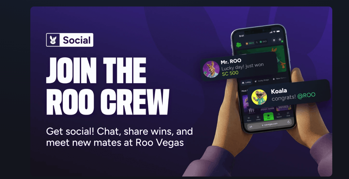 Roo Vegas social chat