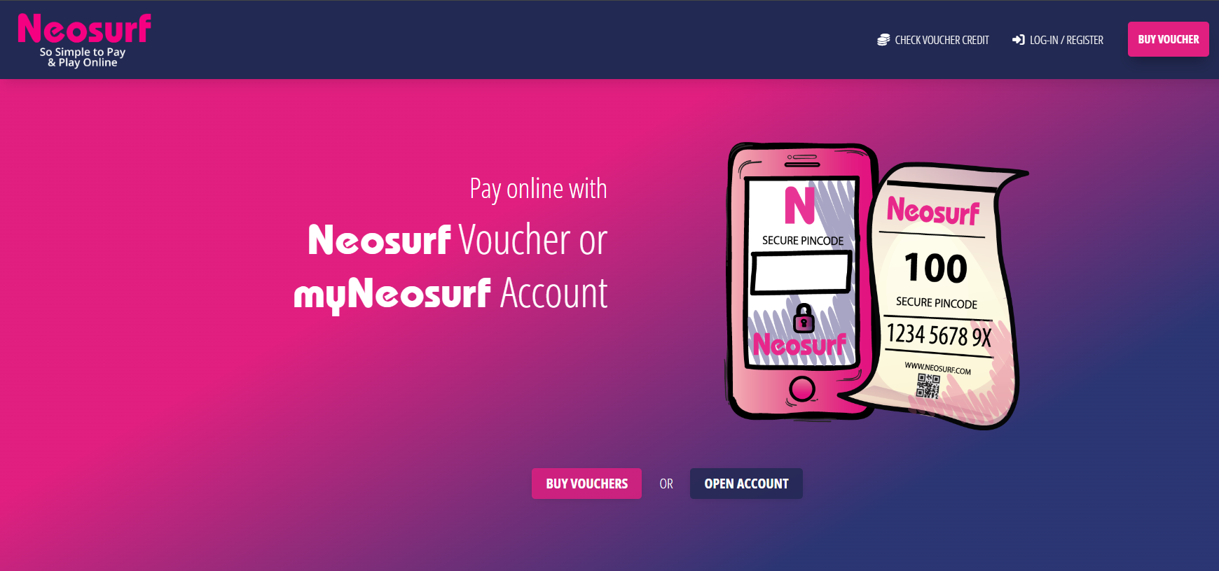Neosuft Voucher and Neosurf online account