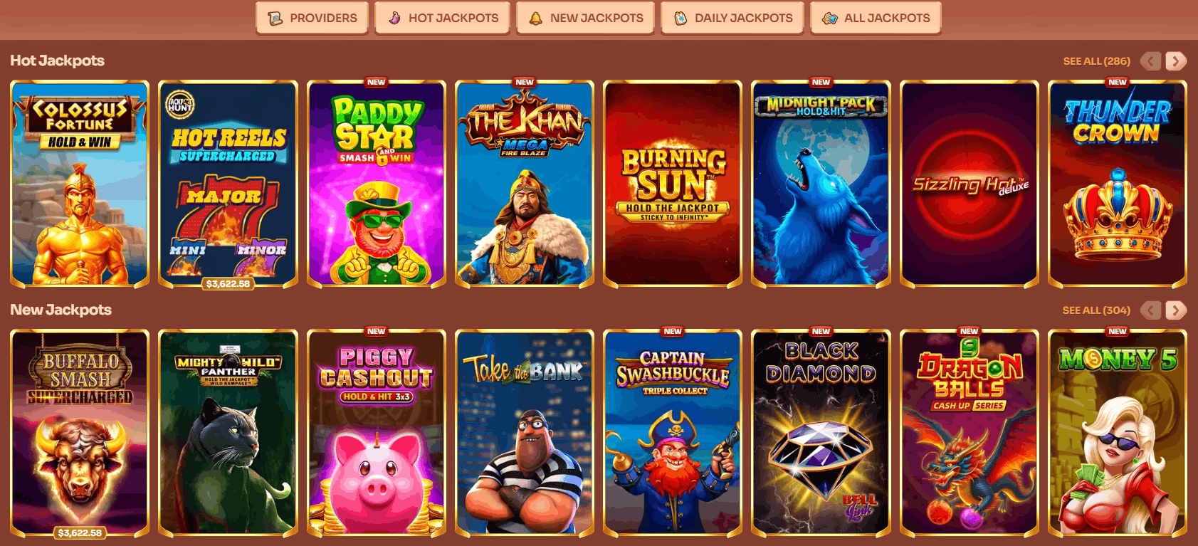 Cleobetra Casino Jackpot Games