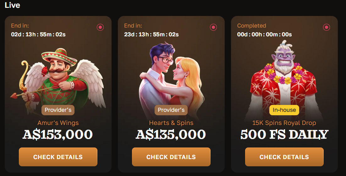 CrownGold Casino tournaments