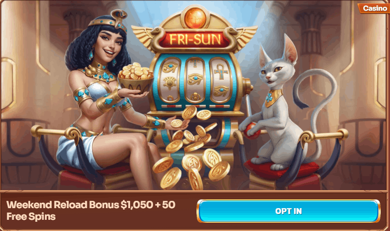 Cleobetra Casino Weekend Reload Bonus
