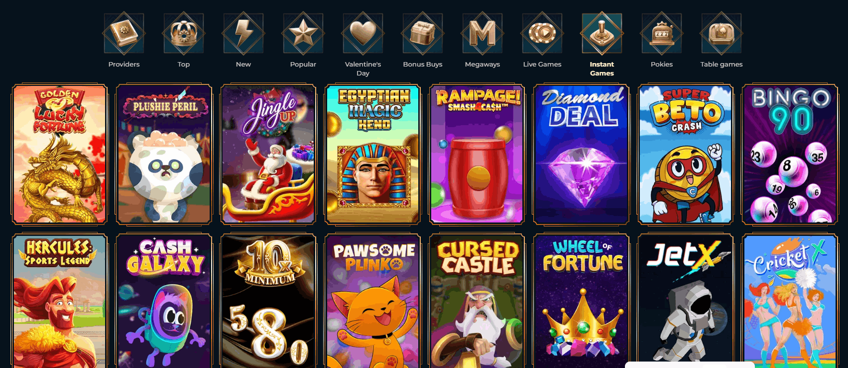 MonsterWin Casino instant win games