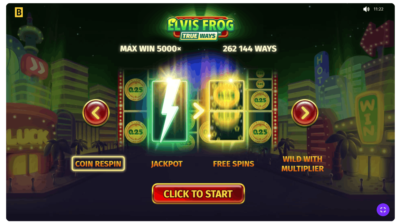 Elvis Frog TRUEWAYS by BGaming