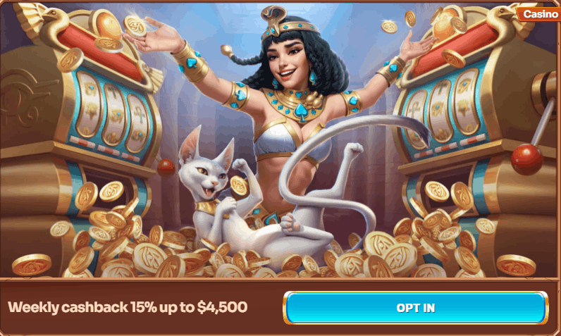 Cleobetra Casino Weekly Cashback