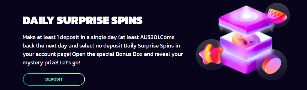 21Bit Casino Daily Surprise Bonus