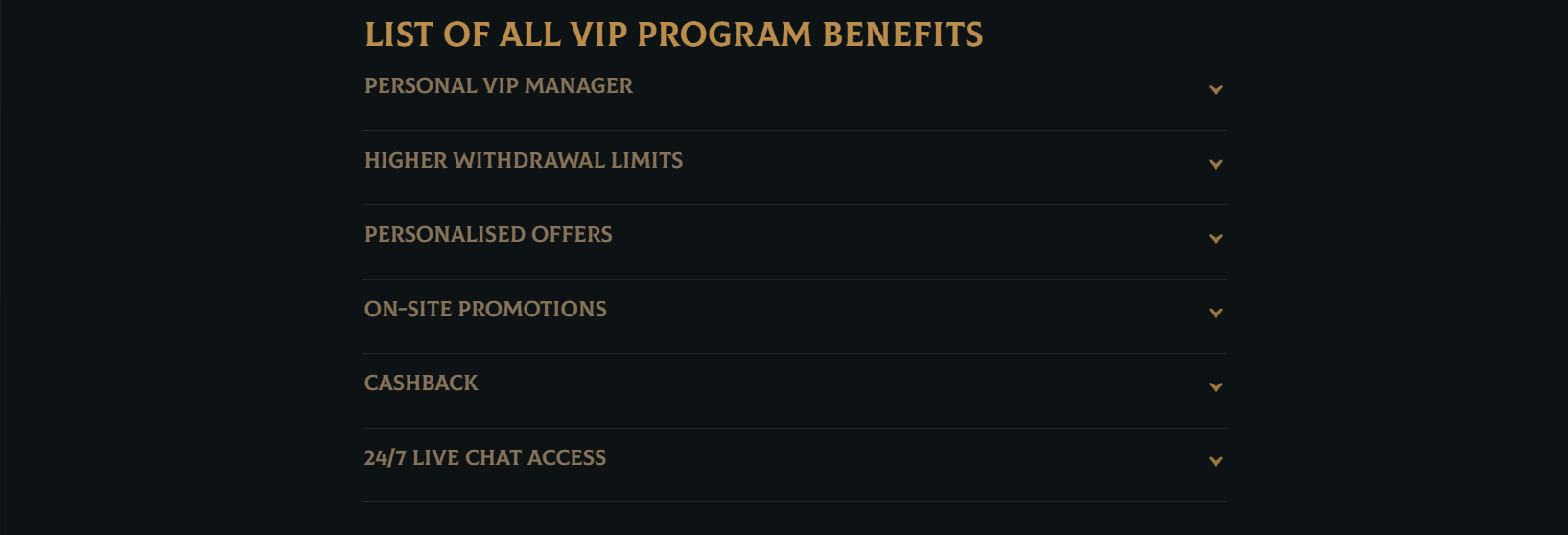 Talismania Casino VIP perks