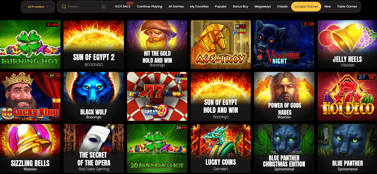 Goldenbet Casino jackpots