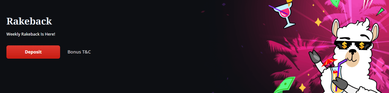LamaBet Casino rakeback promo